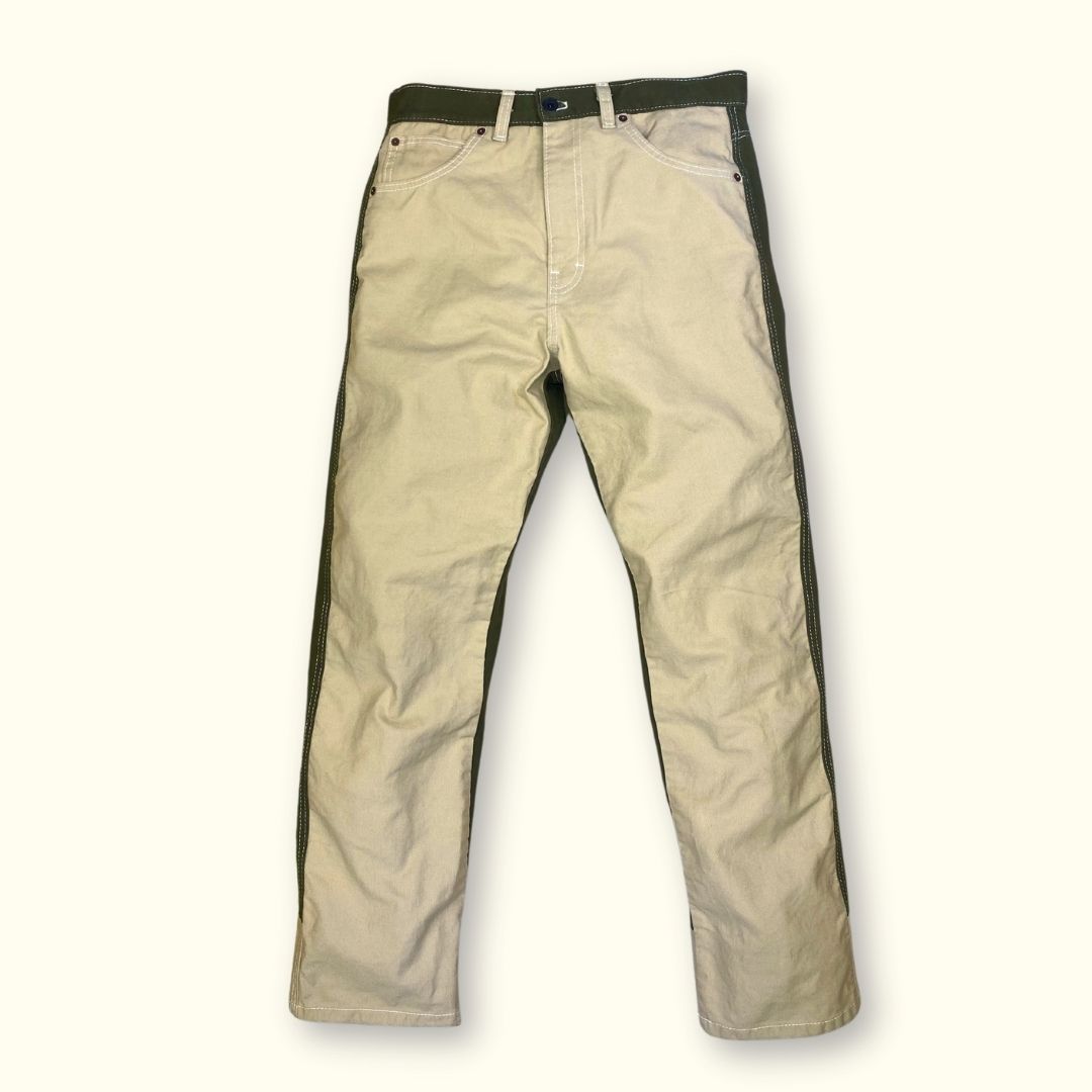 touring - color block - size 30 - khaki + dark olive