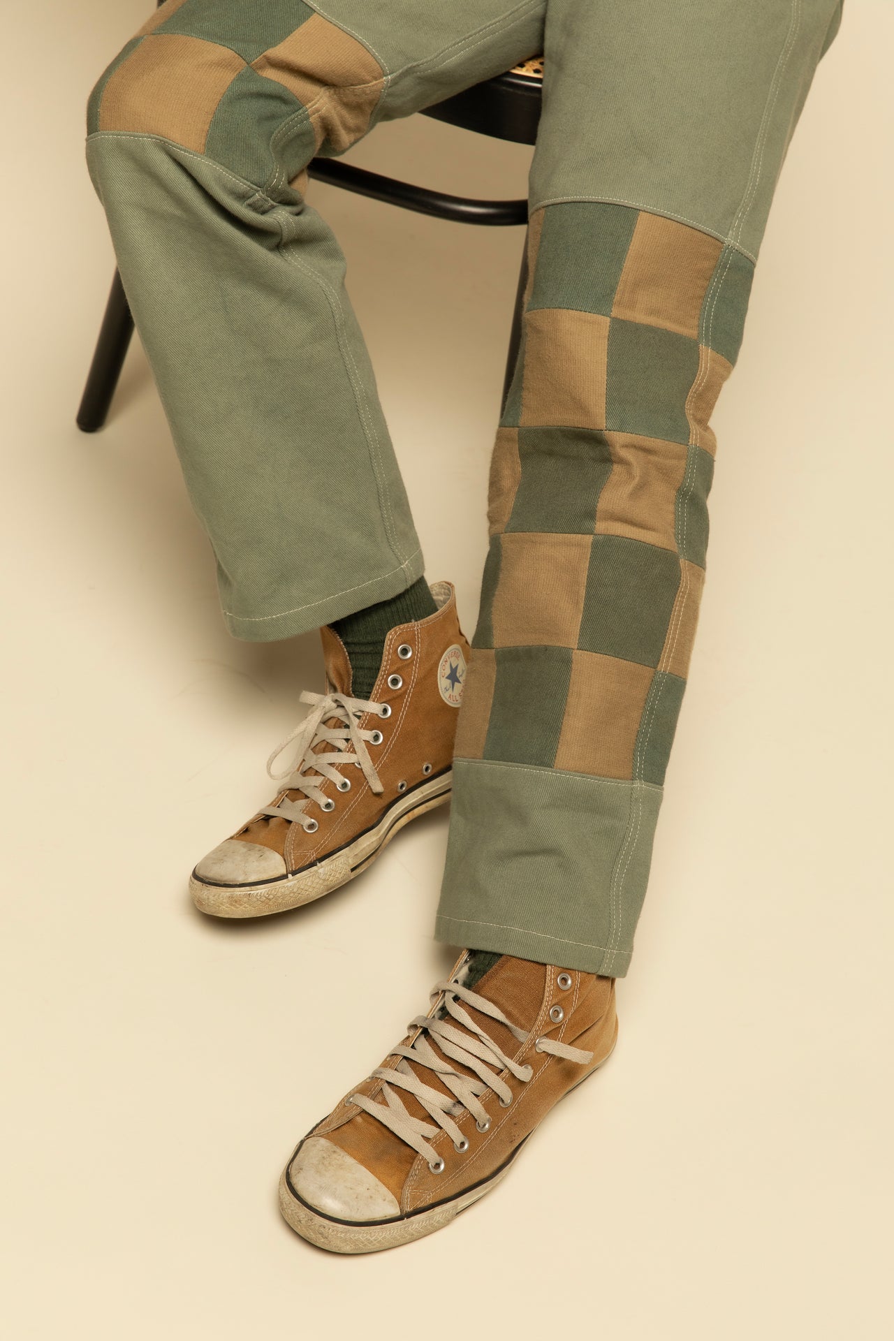 Touring Pant in Checks - Khaki + Olive