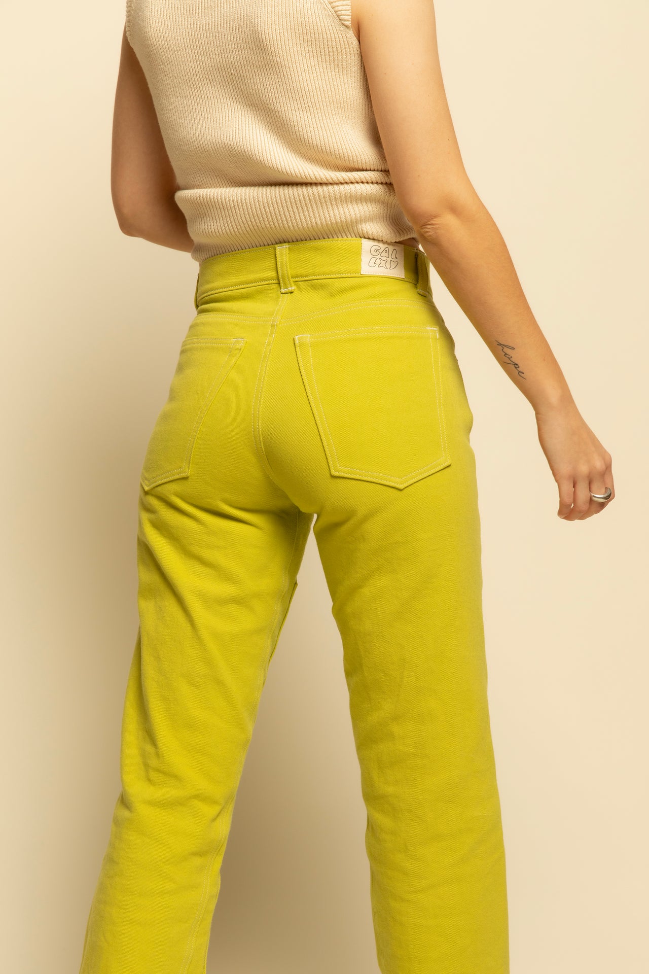 Touring Pant with Double Knee - Chartreuse